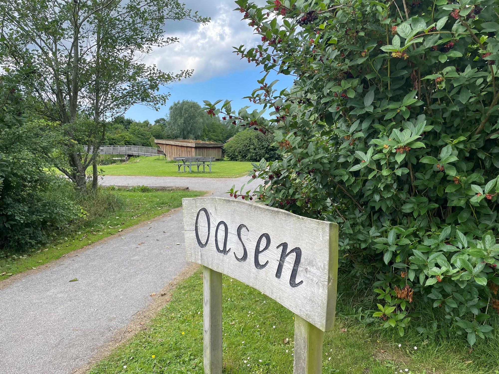 Indgang til Oasen ved Vester Hjermitslev