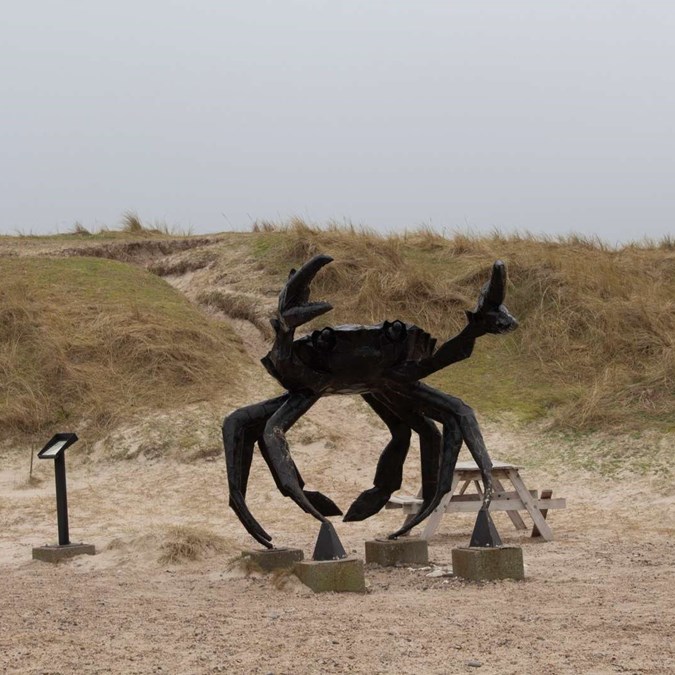 Statue krabbe