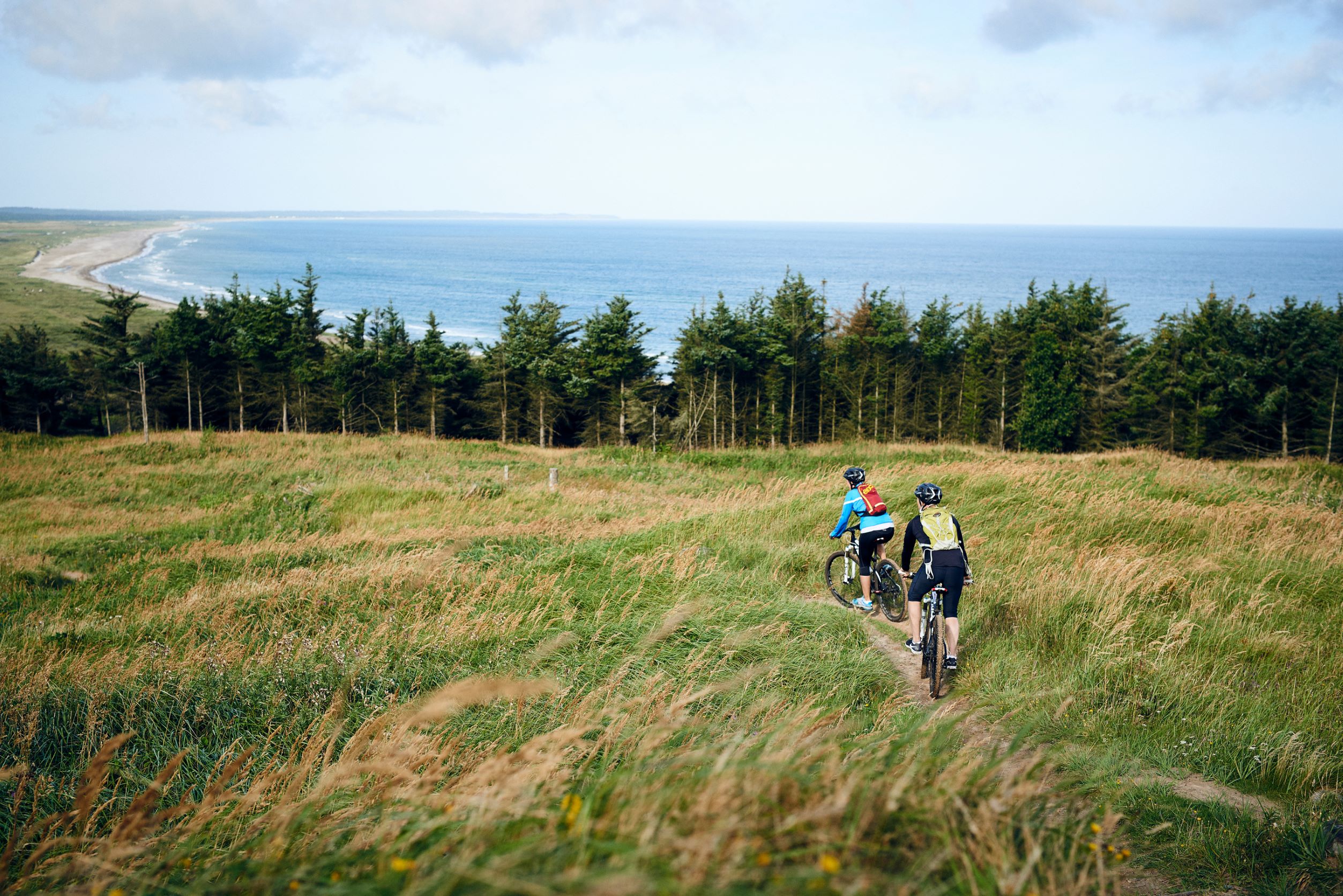 Mountainbikere ved Slettestrand