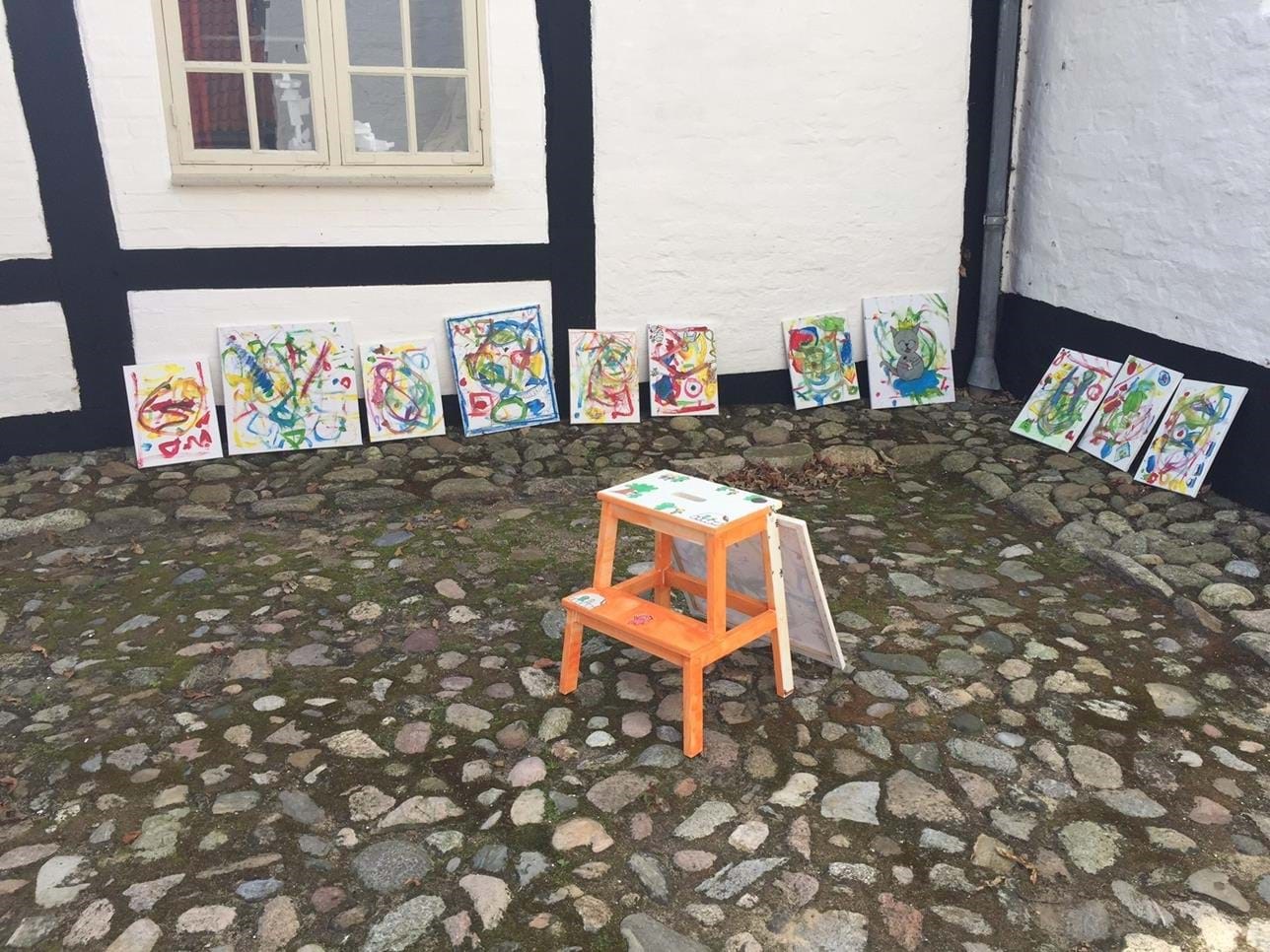 Udstilling af kunstværker