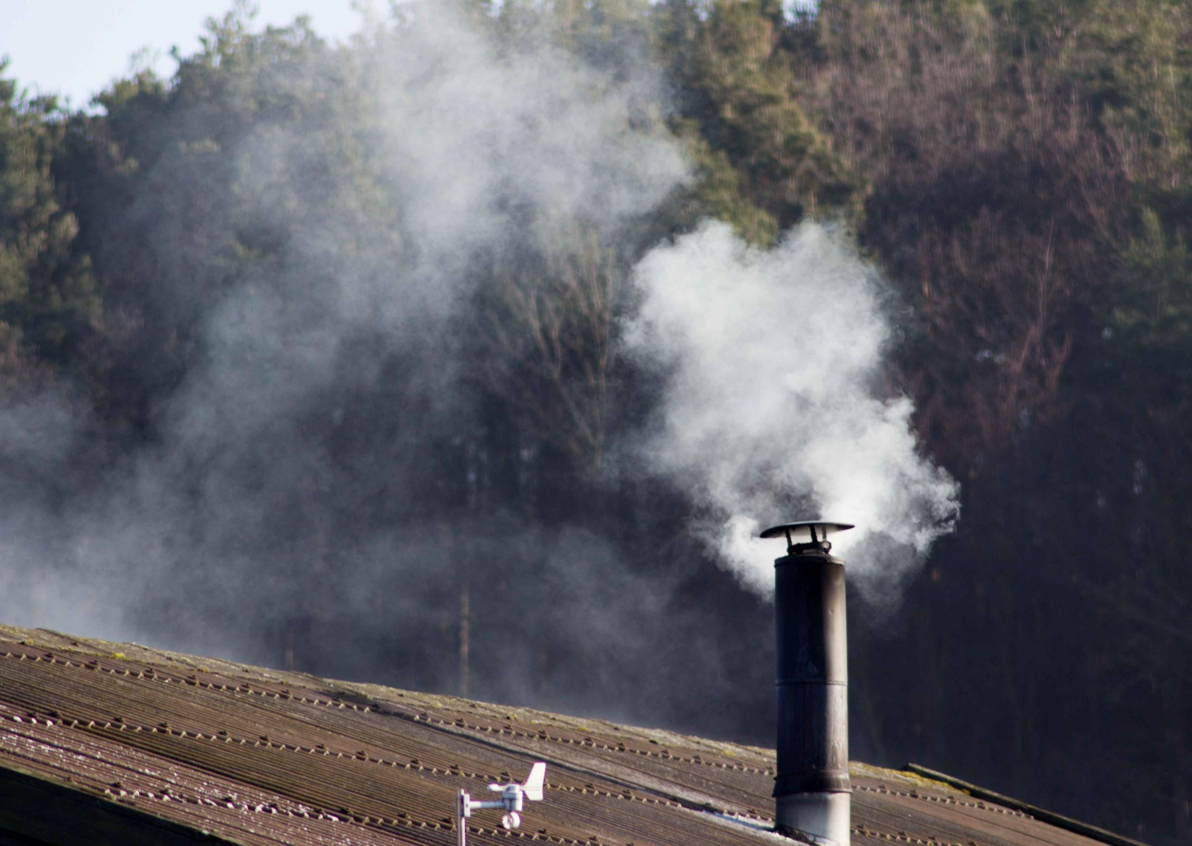 skorsten og røg