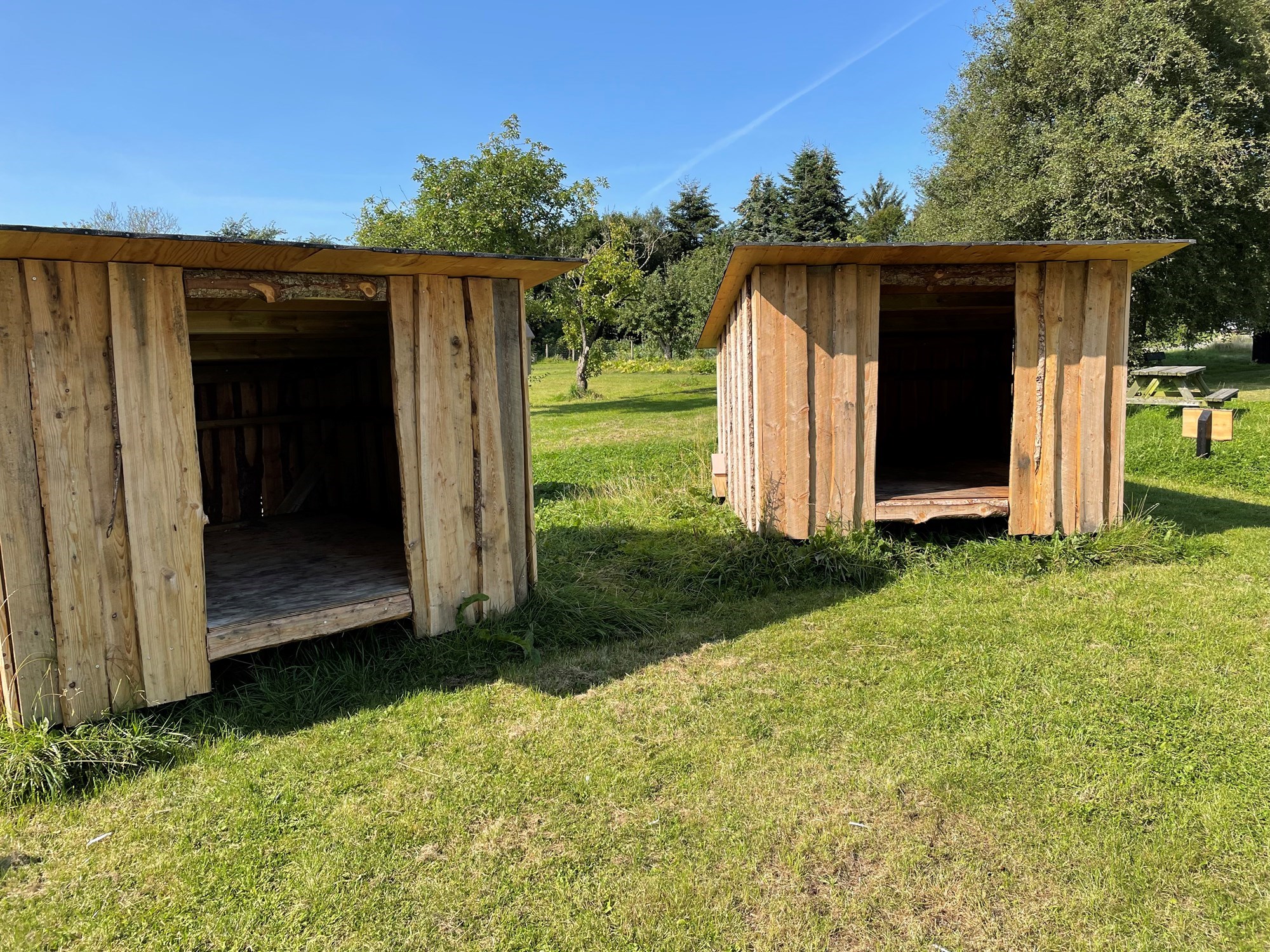 Shelter ved bålplads
