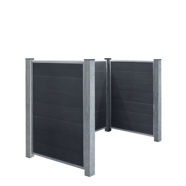 Beholderskjul i komposit