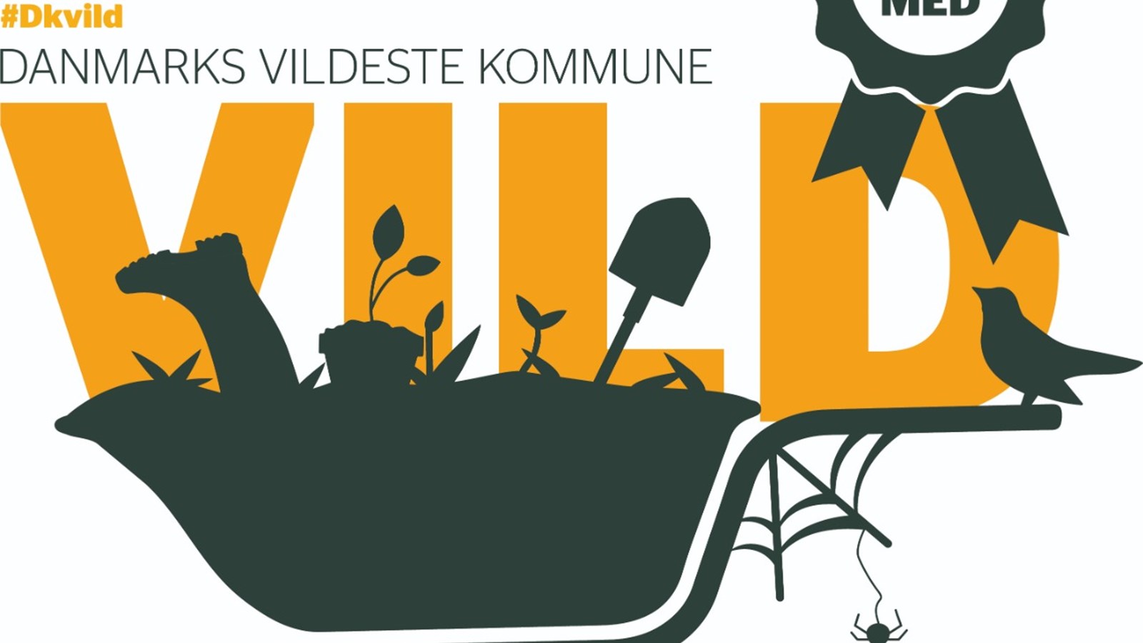 Logo Danmarks Vildeste Kommune - vi er med