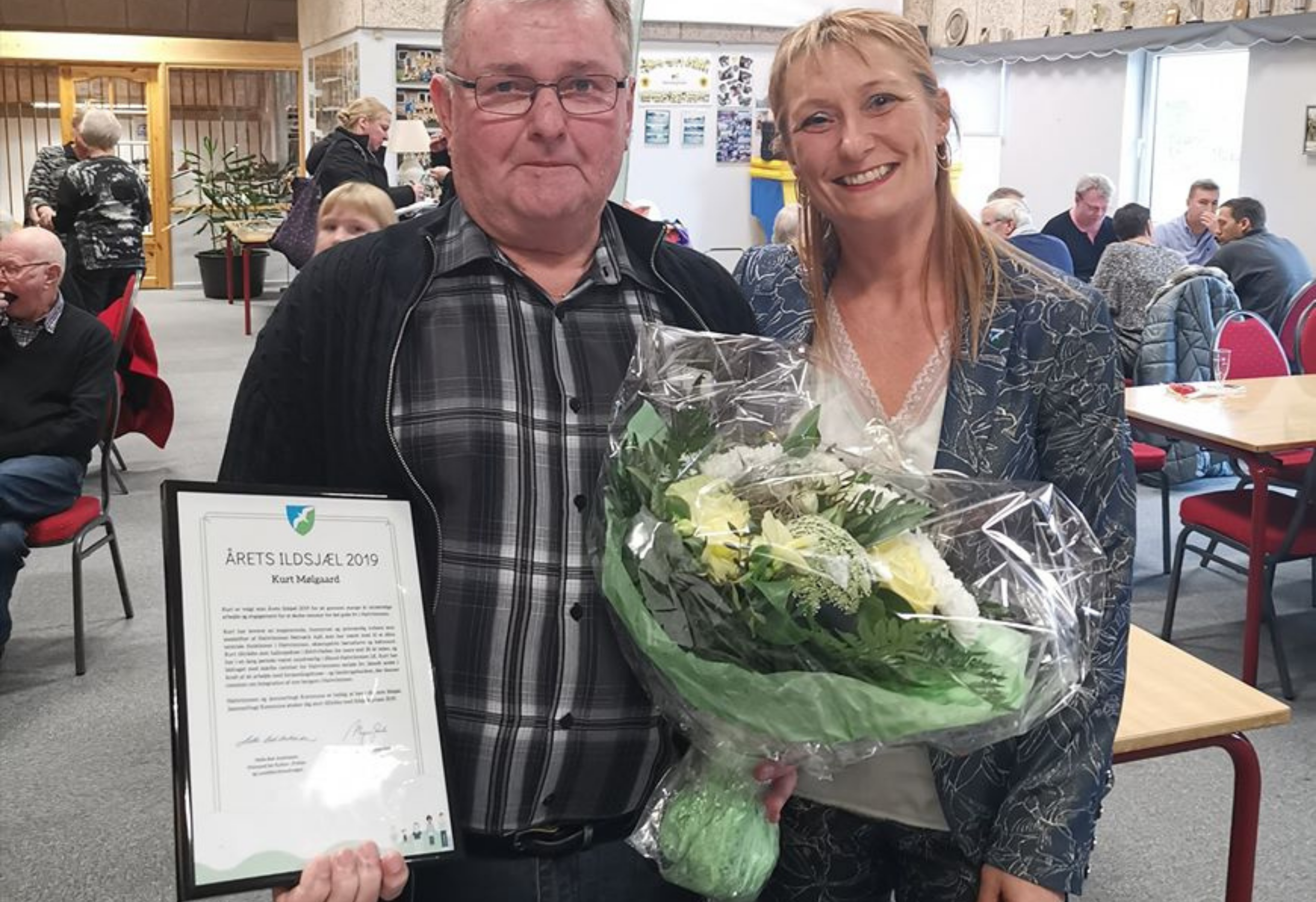 Helle Bak Andreasen og årets ildsjæl 2019