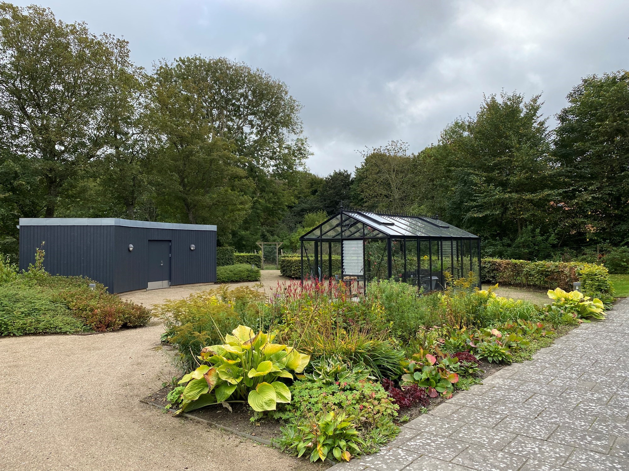 Have med drivhus ved Pandrup Plejecenter