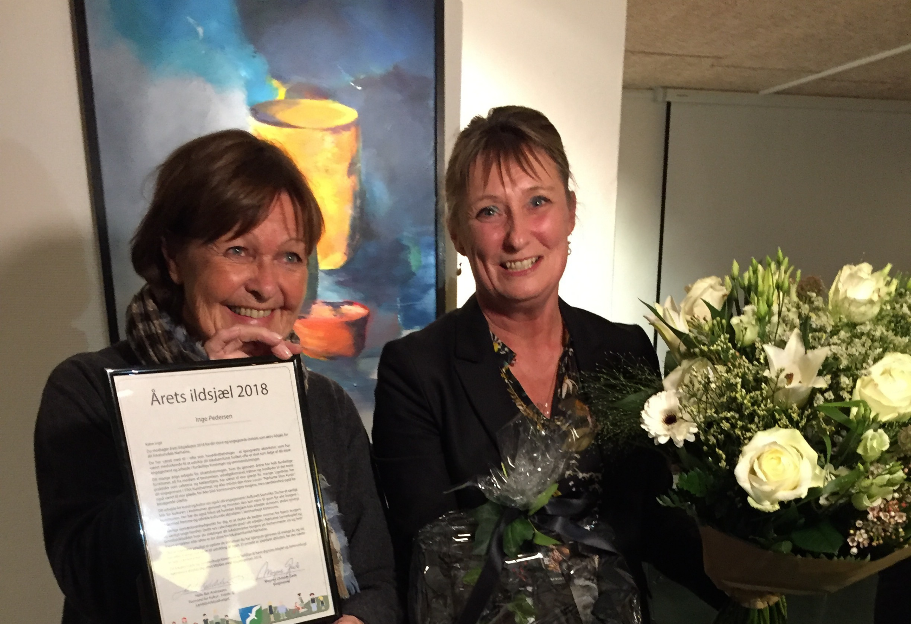 Helle Bak Andreasen og årets ildsjæl 2018