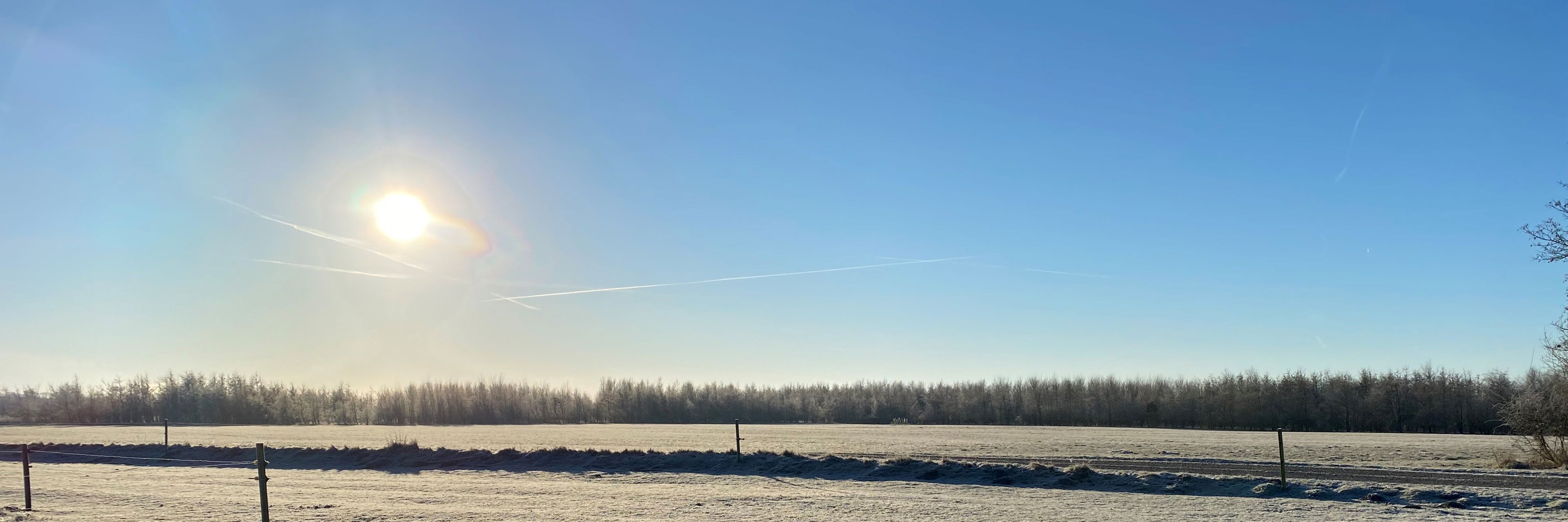 kold dag om vinteren