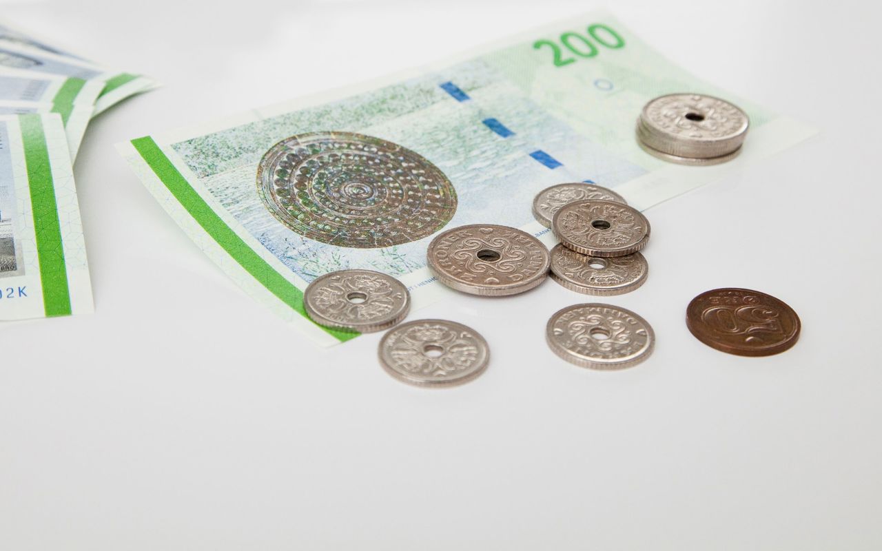 pengesedler og mønter