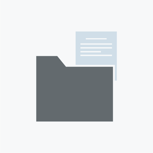 Illustration af dokument i mappe